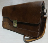 کیف دستی چرم طبیعی مردانه مناسب مدارک و موبایل