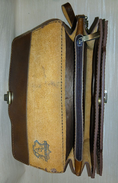 کیف چرم گاوی مردانه دستدوز کلاسیک