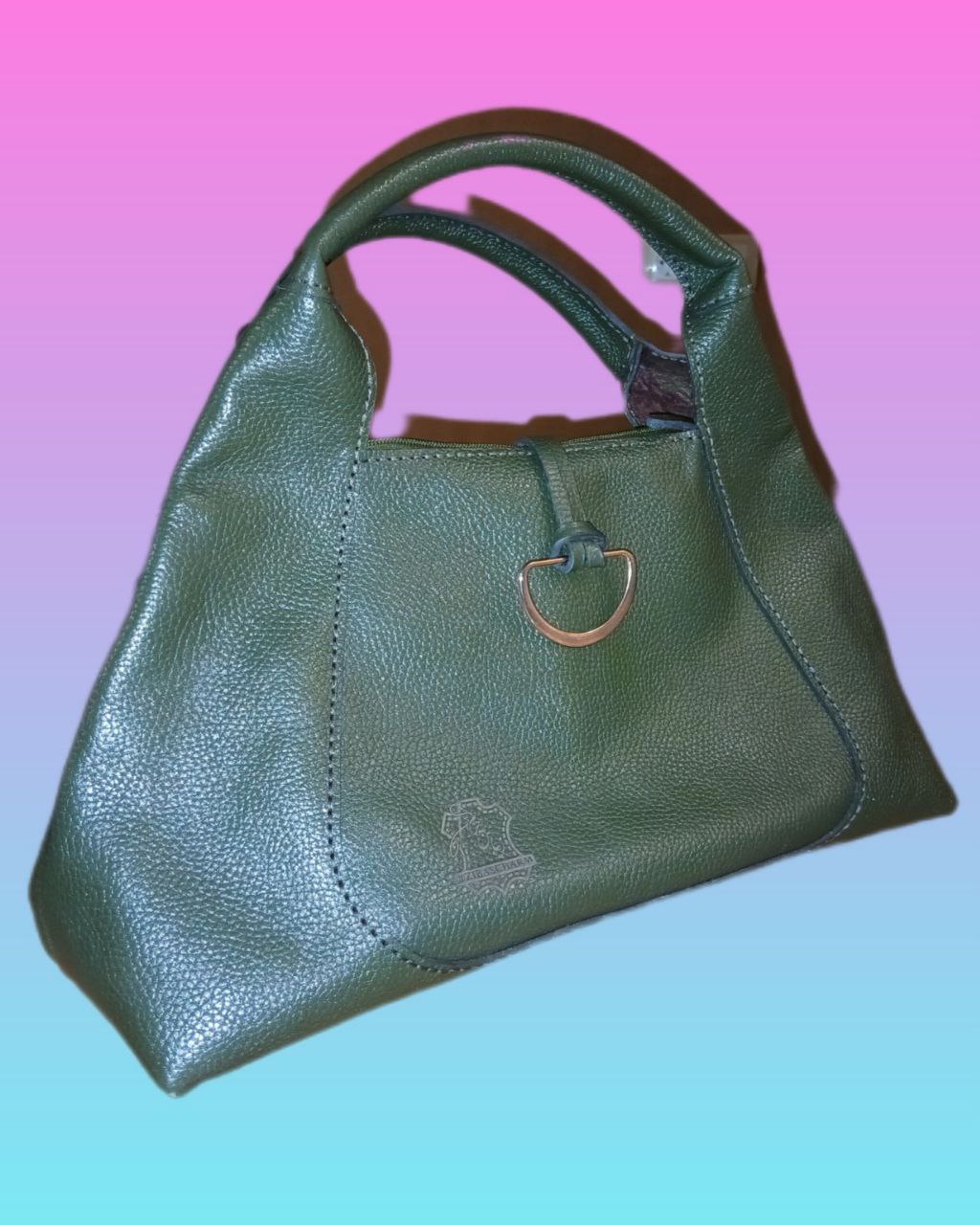 کیف زنانه دستدوز از چرم گاوی طبیعی