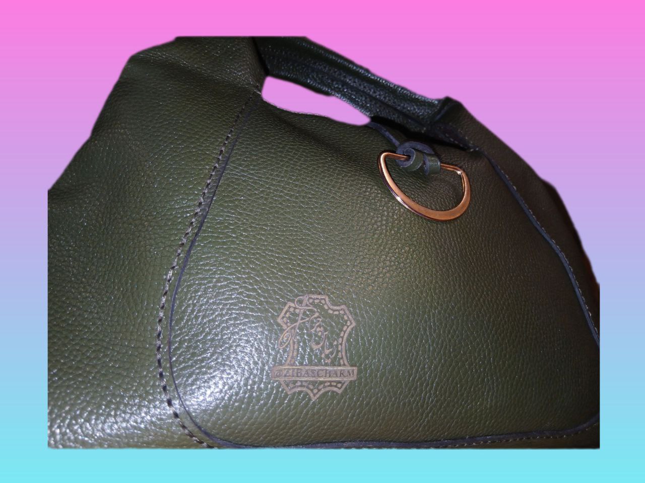 کیف دستی زنانه چرم طبیعی زیباس چرم