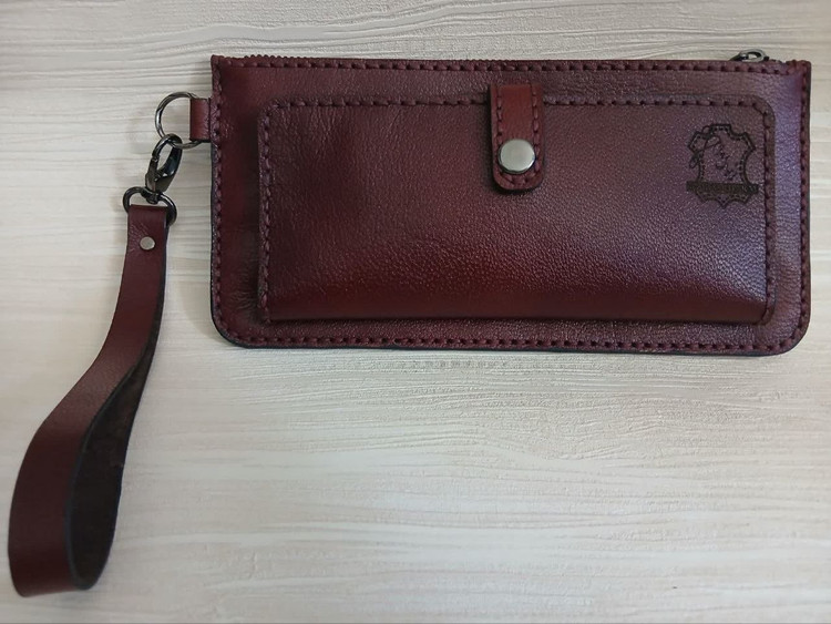 کیف موبایل و پول و کارت زیباس چرم شیک و بادوام