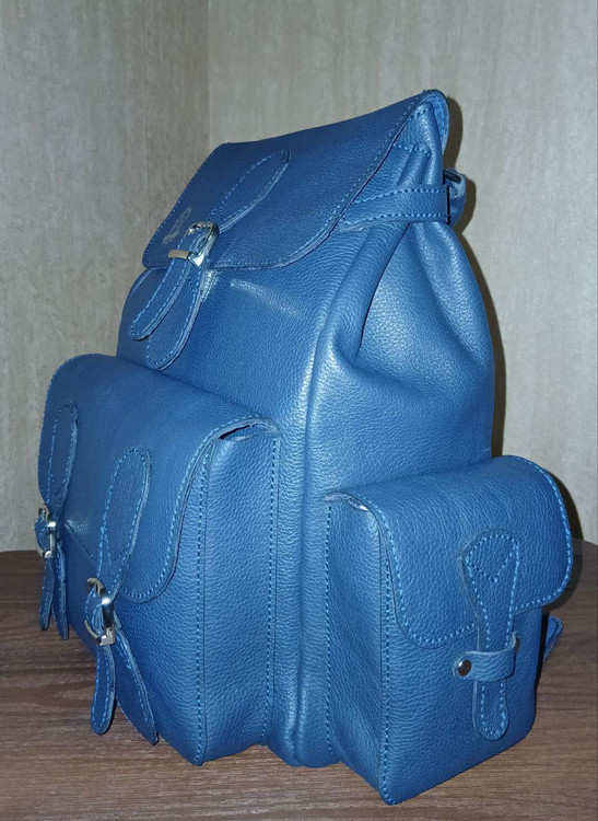 کوله پشتی چرم خالص دستدوز مدل آمریکایی