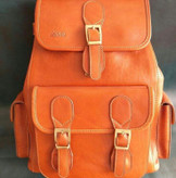 کوله پشتی چرم خالص دستدوز مدل آمریکایی