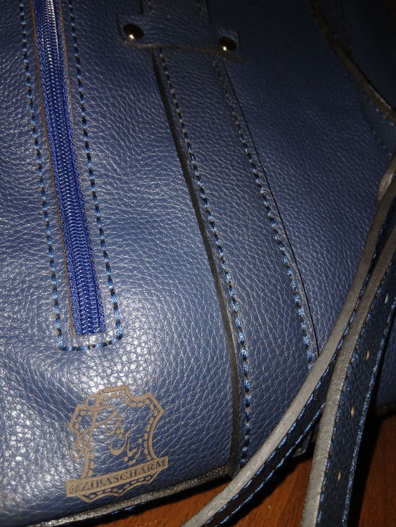 کیف اداری چرم طبیعی دستدوز زیباس چرم