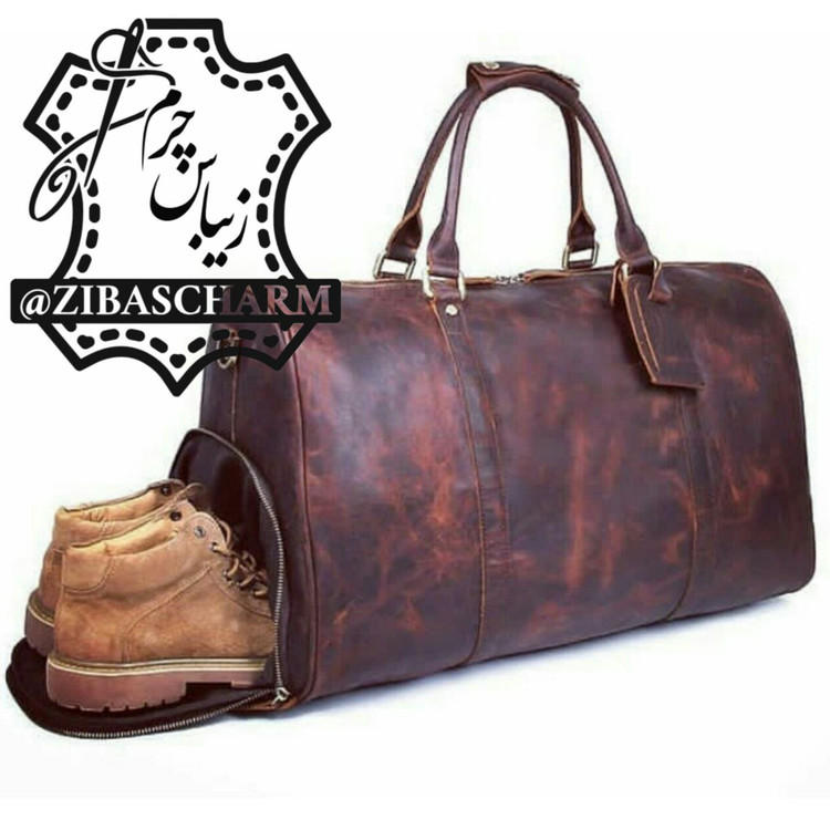 ساک ورزشی چرم دستدوز