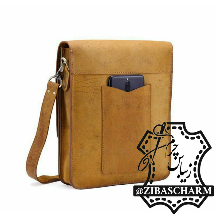 کیف دوشی اسپرت چرم دست دوز
