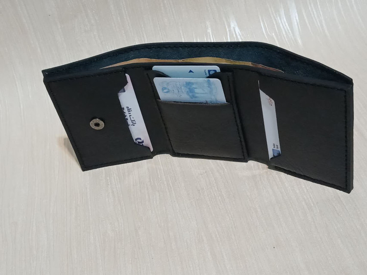 کیف پول و کارت چرم طبیعی دستدوز - A21