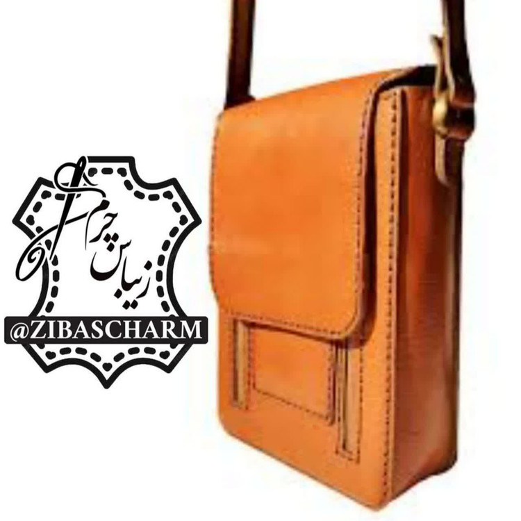 کیف دوشی چرم طبیعی دستدوز - A22