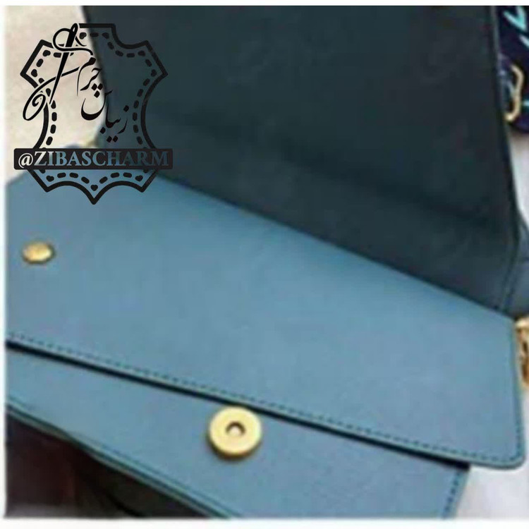 کیف دوشی زنانه مجلسی چرم دست دوز زیباس چرم