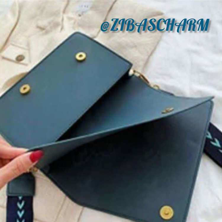 کیف دوشی زنانه مجلسی چرم طبیعی دست دوز