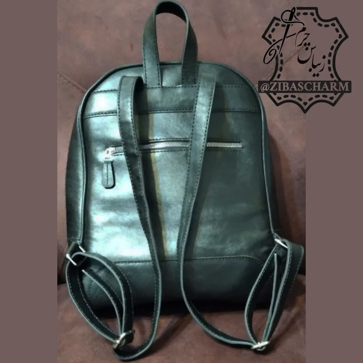 کوله پشتی چرم طبیعی دست دوز زیباس چرم