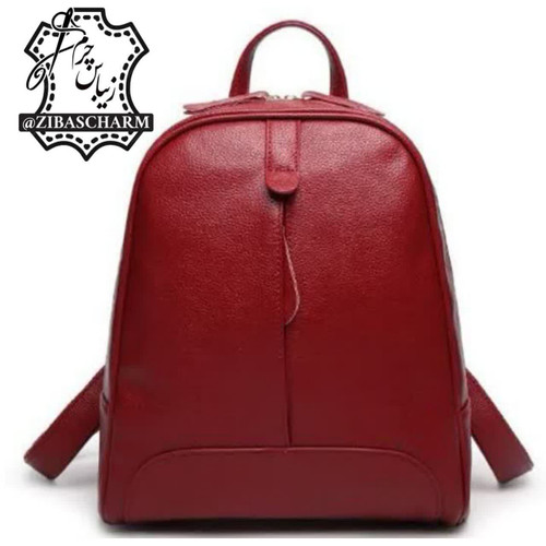 کوله پشتی اسپورت چرم طبیعی دست دوز زیباس چرم