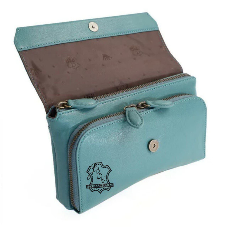 کیف دوشی چرم طبیعی دست دوز زیباس چرم