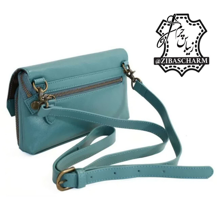 دوشی زنانه چرم طبیعی دست دوز زیباس چرم