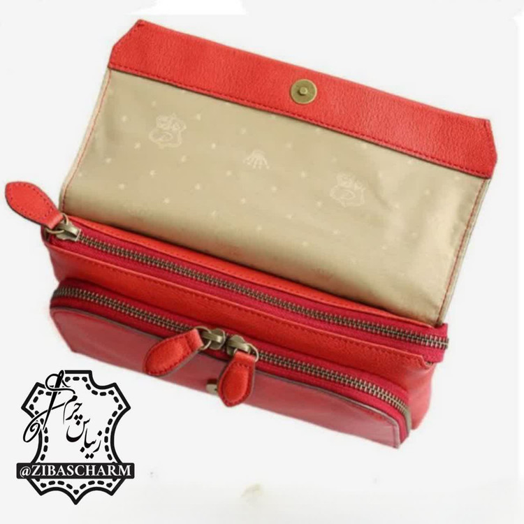 کیف دوشی زنانه چرم دست دوز زیباس چرم