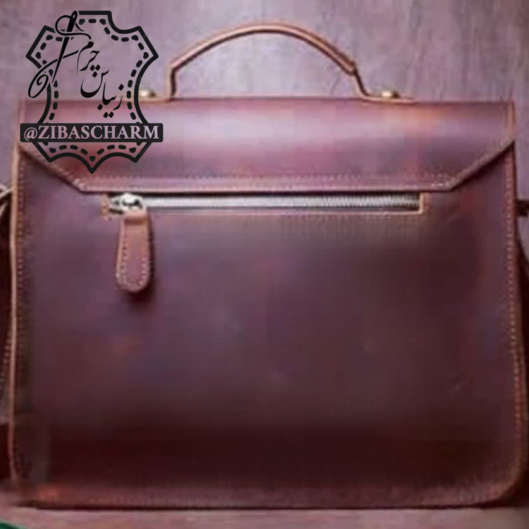کیف اداری چرم دستدوز زیباس چرم