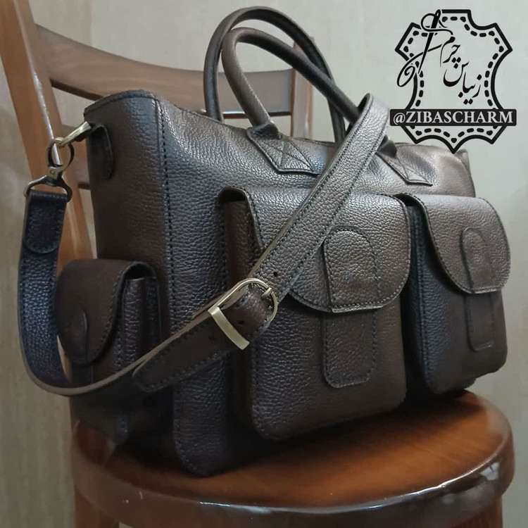 ساک مسافرتی چرم دستدوز زیباس چرم