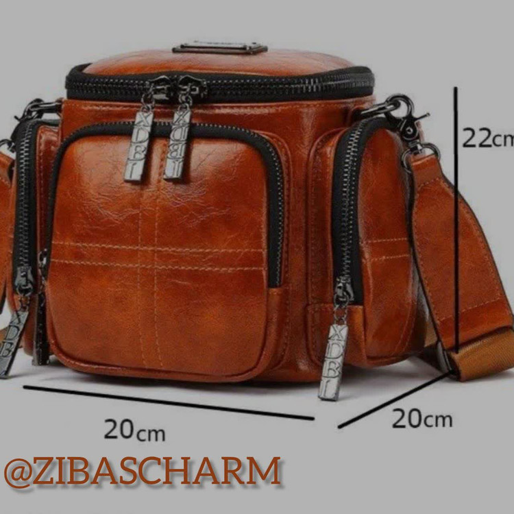 کیف خبرنگاری ، غذا ، ابزار چرم طبیعی زیباس چرم
