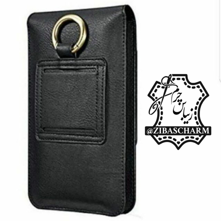 کیف مدارک و موبایل گردنی و کمری چرم طبیعی زیباس چرم