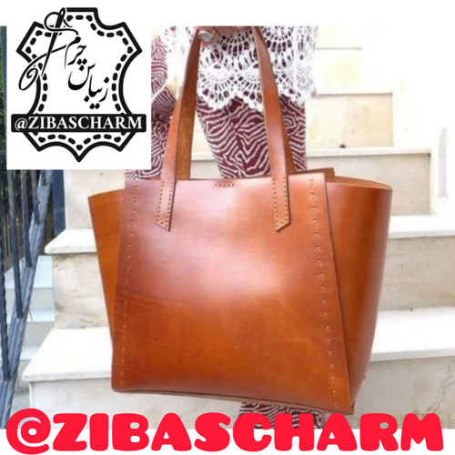 کیف زنانه مجلسی چرم طبیعی دستدوز زیباس چرم