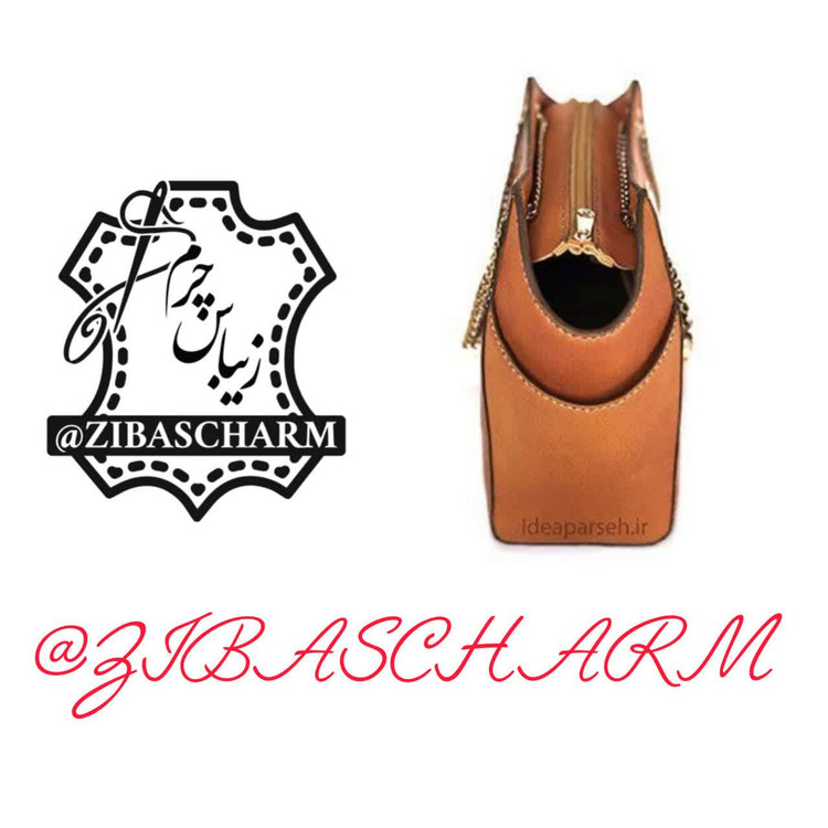 کیف زنانه مجلسی چرم دستدوز زیباس چرم