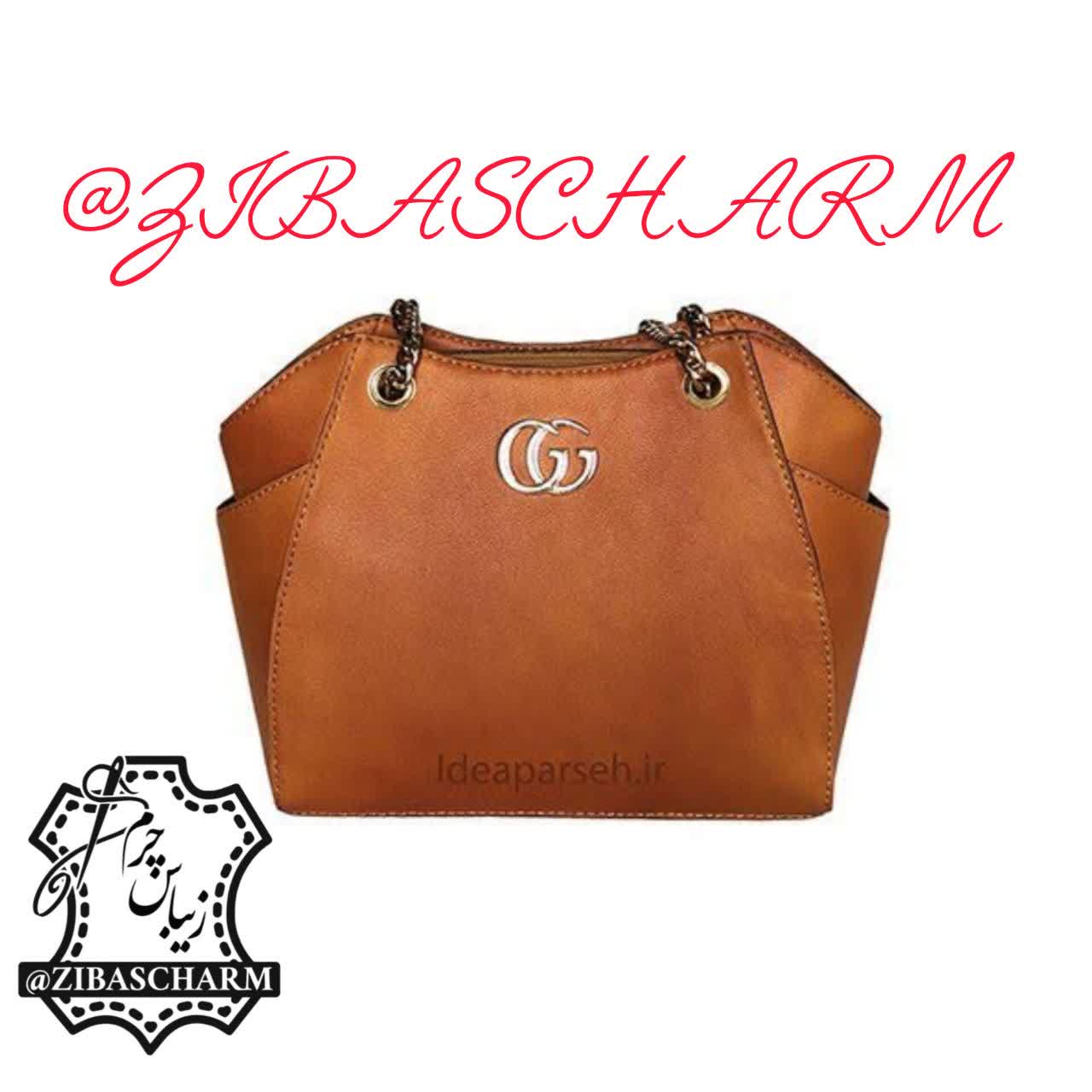 کیف زنانه دست دوز زیباس چرم - A57