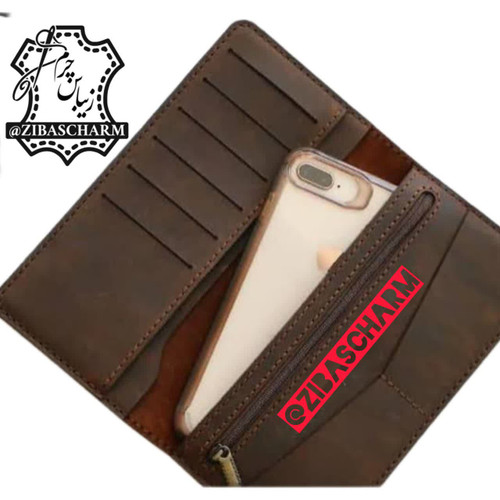 کیف موبایل و مدارک چرم طبیعی دستدوز