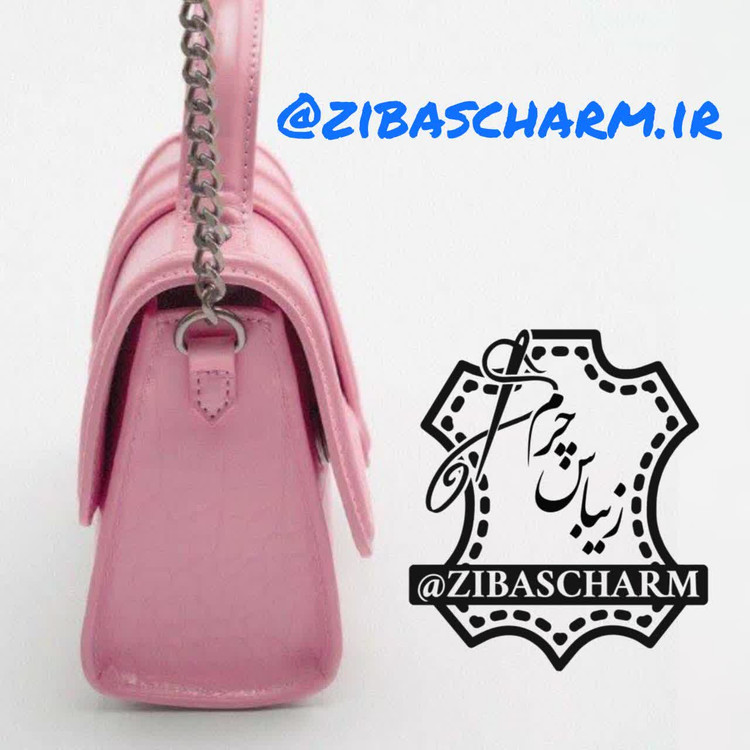 کیف زنانه مجلسی چرم طبیعی دستدوز