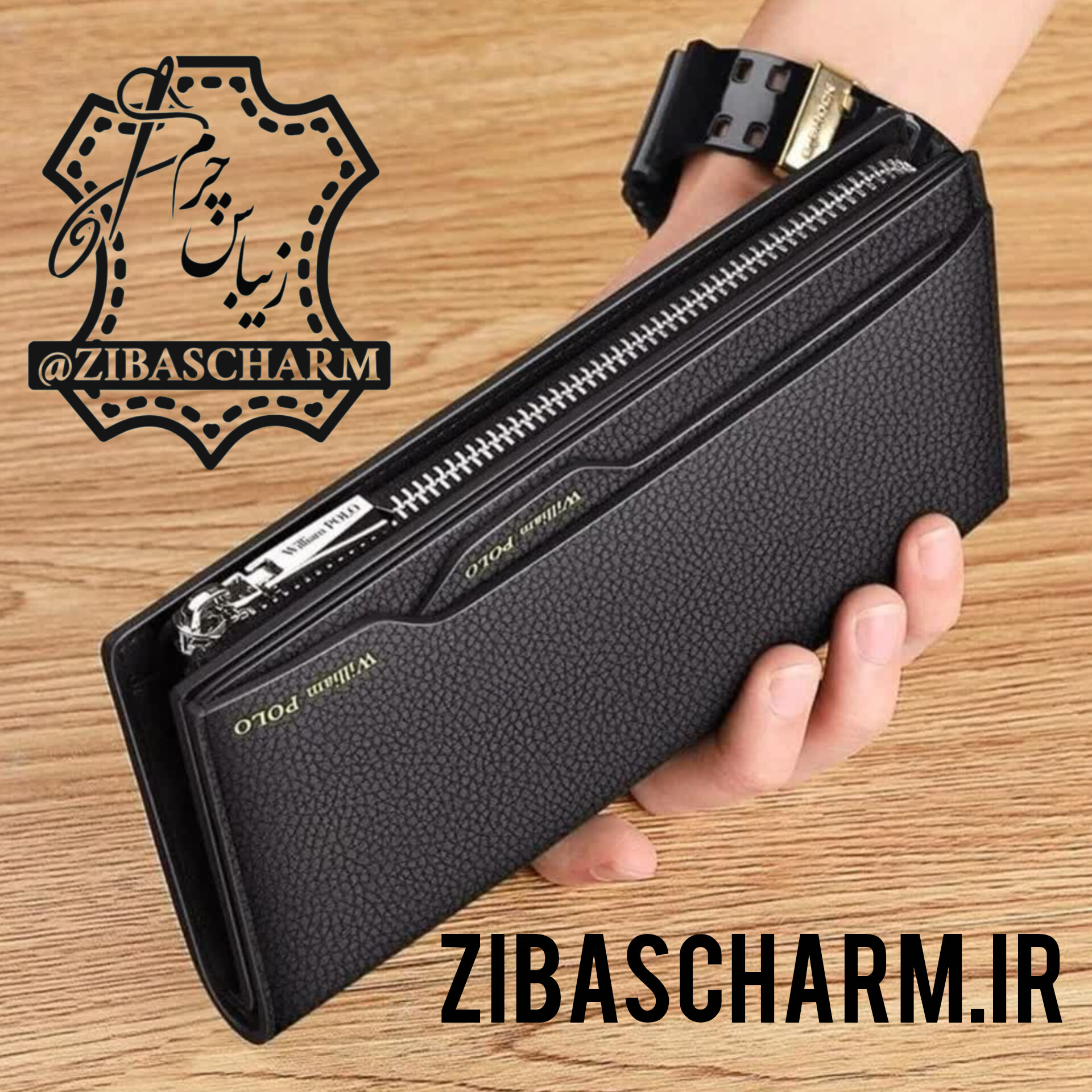 کیف جیبی و دستی موبایل و پول و مدارک چرم طبیعی دستدوز زیباس چرم