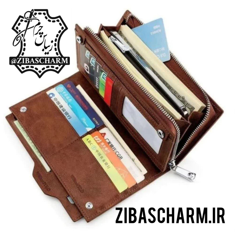 کیف چرم طبیعی دستدوز زیباس چرم