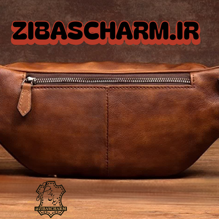 کیف کمری چرم طبیعی دست دوز - A23
