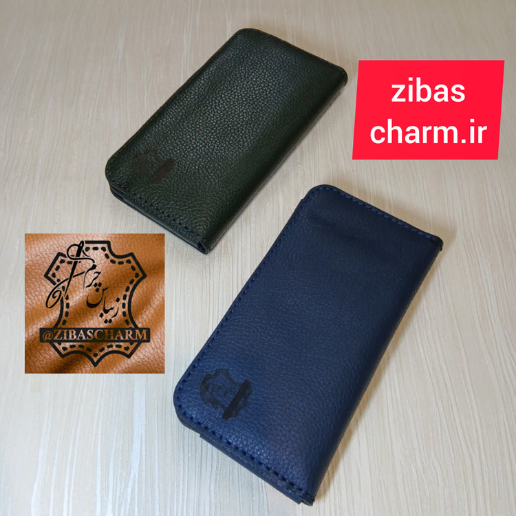 کیف پول و موبایل چرم طبیعی دست دوز