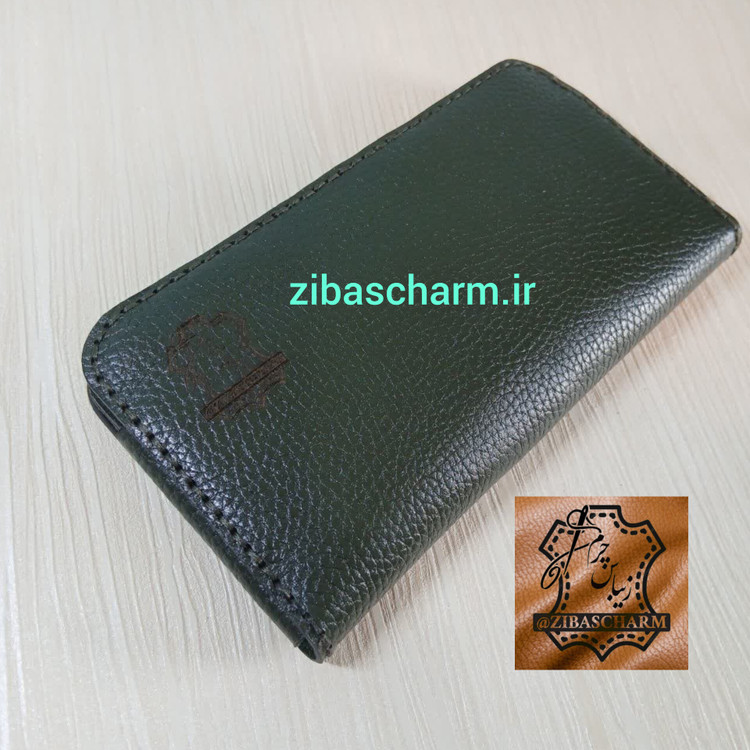 کیف پول و موبایل چرم طبیعی دست دوز - A75