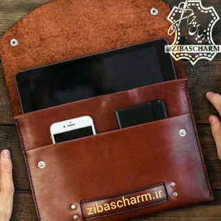 کیف تبلت چرم طبیعی دست دوز