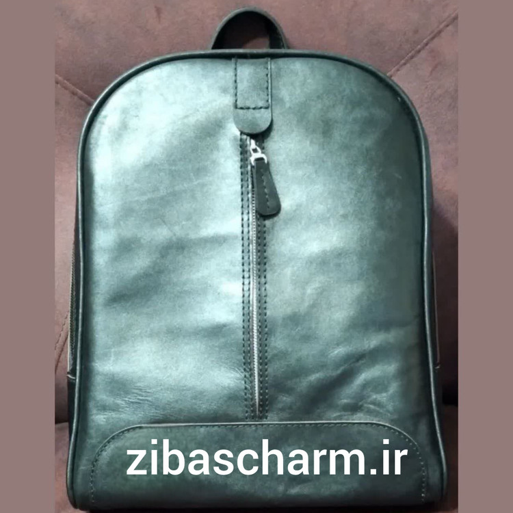 کیف کوله پشتی اسپورت چرم طبیعی دست دوز زیباس چرم