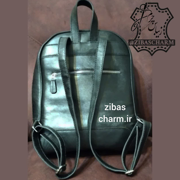 کوله پشتی چرم طبیعی دست دوز زیباس چرم