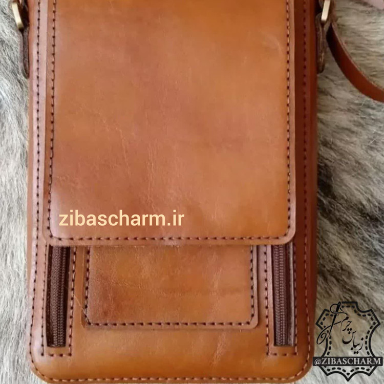 کیف دوشی چرم طبیعی دست دوز