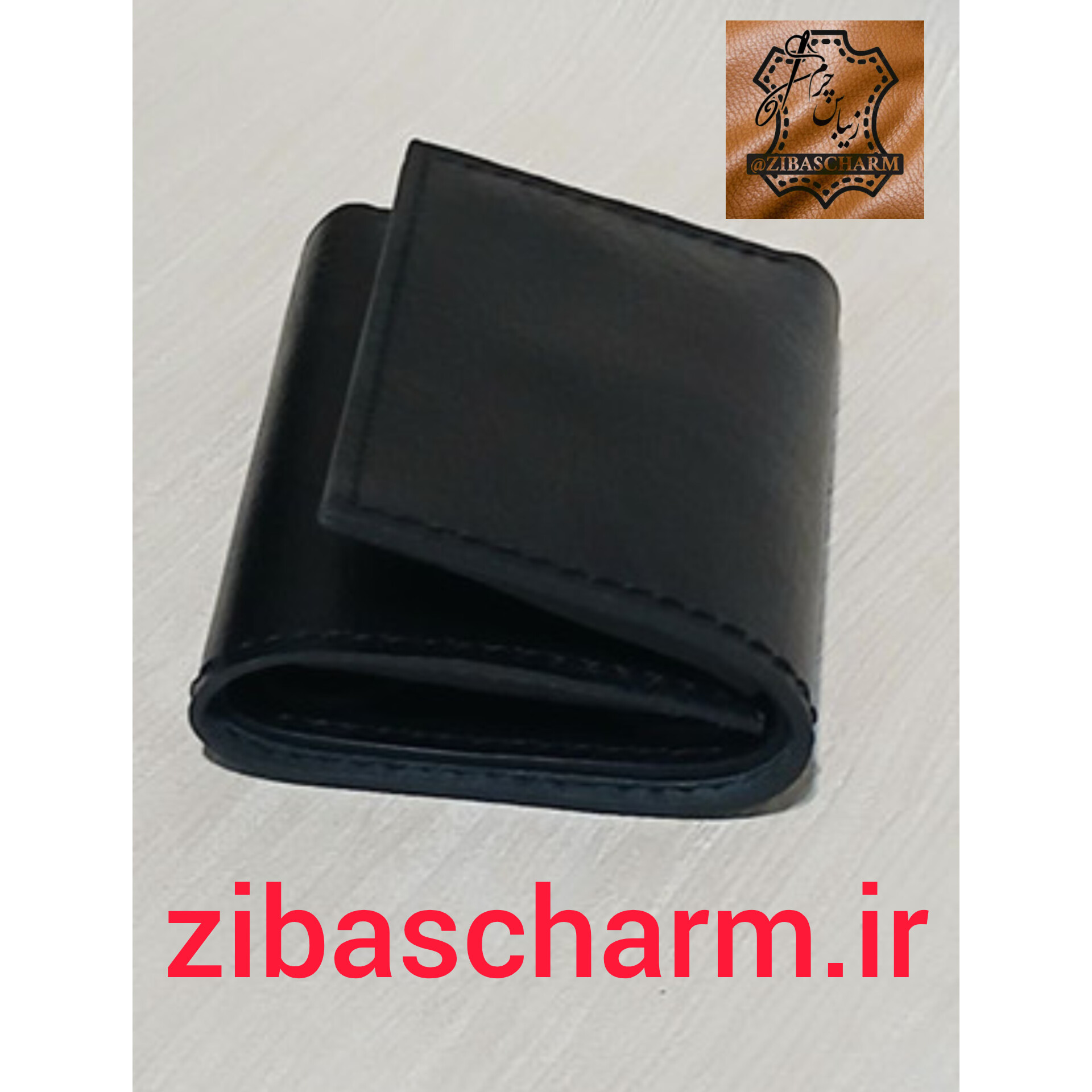 کیف پول جیبی چرم طبیعی دست دوز زیباس چرم