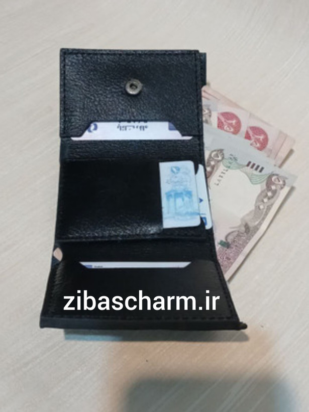 کیف پول و کارت چرم طبیعی دست دوز - A21