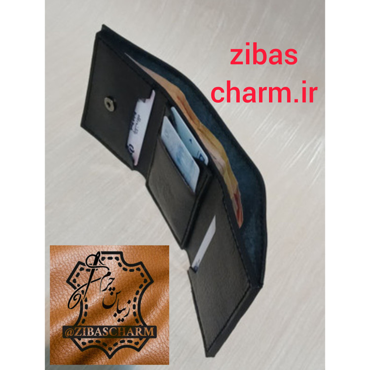 کیف پول چرم طبیعی دست دوز