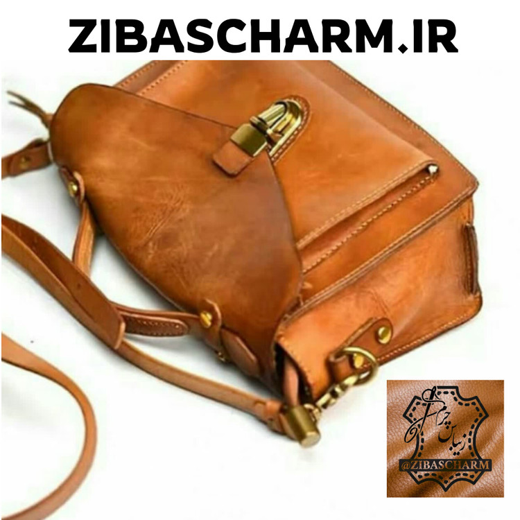 کیف زنانه چرم دست دوز زیباس چرم