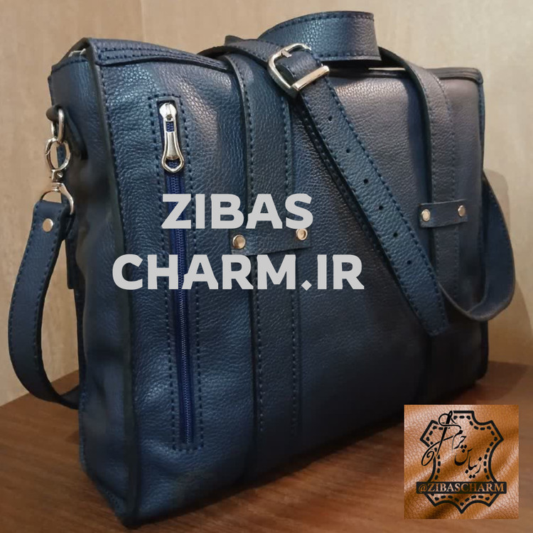کیف اداری چرم طبیعی دست دوز - A12