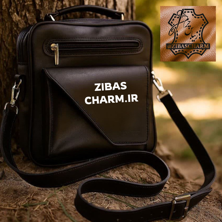 کیف دوشی چرم طبیعی دست دوز - A05