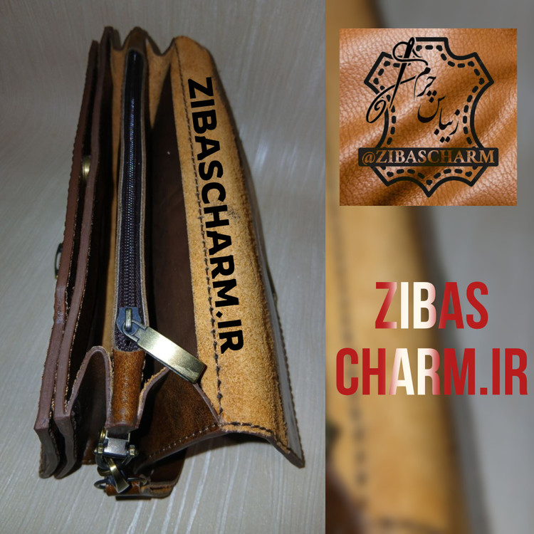 کیف دستی چرم طبیعی دست دوز - A04