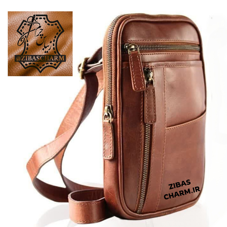 کیف دوشی چرم طبیعی دست دوز - A03