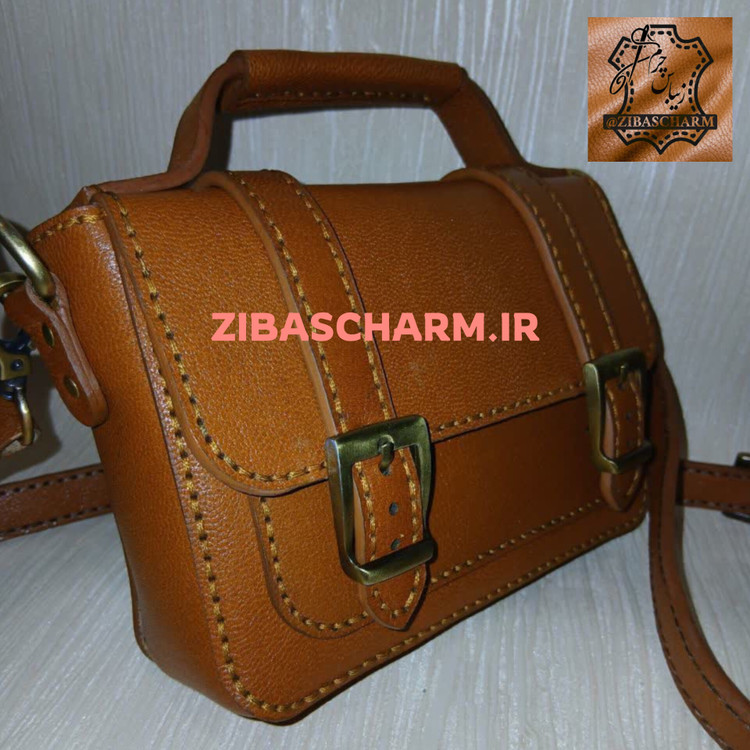کیف مینیاتوری دخترانه چرم طبیعی برند زیباس چرم