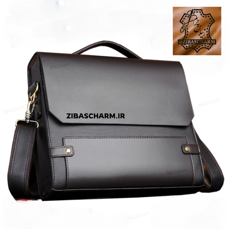 کیف اداری چرم طبیعی دست دوز زیباس چرم