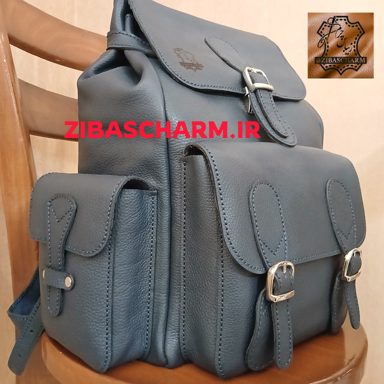 کوله پشتی دستدوز چرم خالص مدل آمریکایی