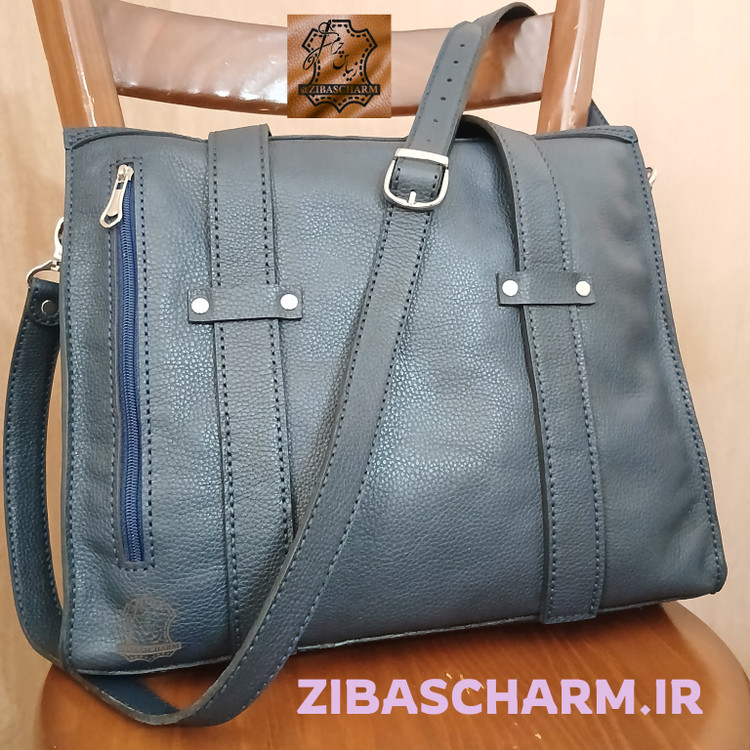 کیف اداری زنانه زیباس چرم دستدوز از چرم طبیعی